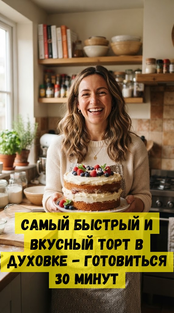 Самый БЫСТРЫЙ И ВКУСНЫЙ торт в духовке - готовиться 30 минут