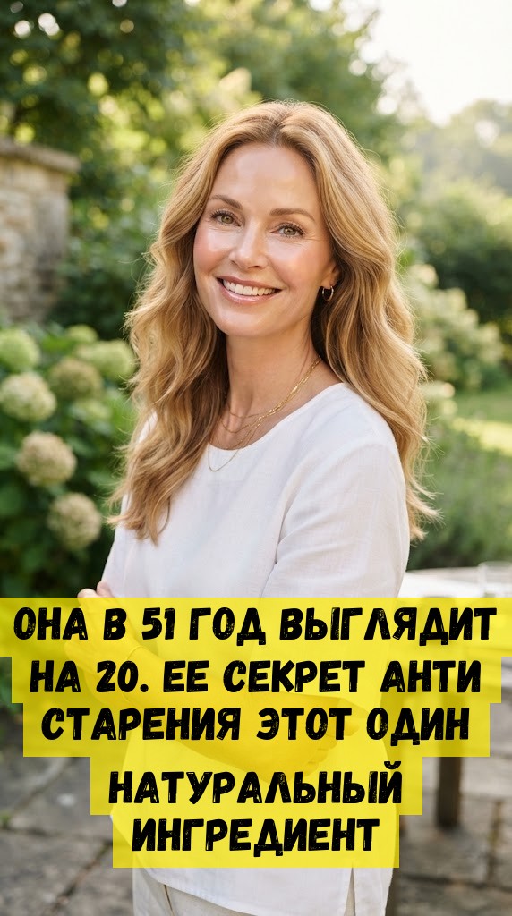 Она в 51 год выглядит на 20. Ее секрет анти старения этот один натуральный ингредиент Она в 51 год выглядит на 20. Ее секрет анти старения этот один натуральный ингредиент