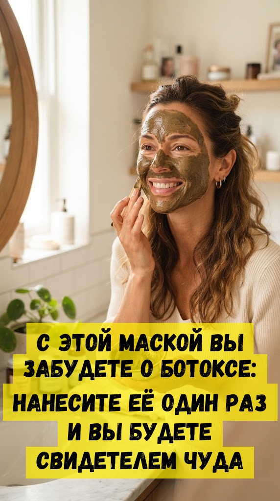 С этой маской вы забудете о ботоксе: нанесите её один раз и вы будете свидетелем чуда
