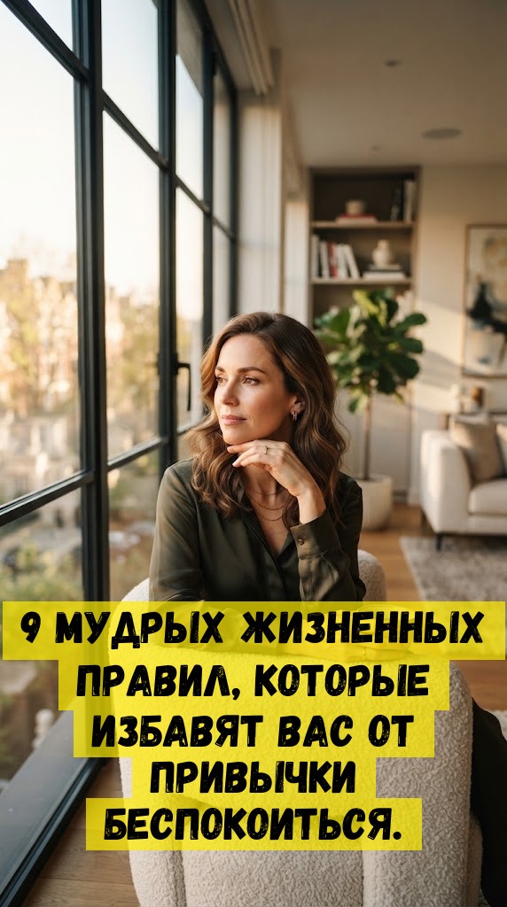 9 мудрых жизненных правил, которые избавят вас от привычки беспокоиться.