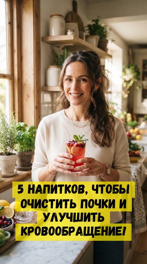 5 напитков, чтобы очистить почки и улучшить кровообращение!
