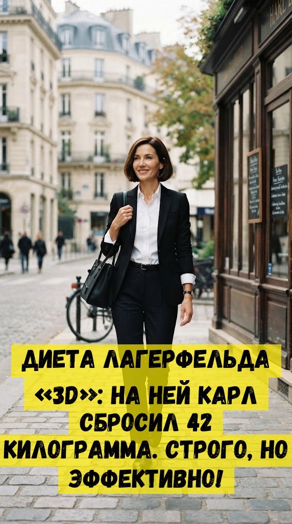 Диета Лагерфельда &laquo;3D&raquo;: на ней Карл сбросил 42 килограмма. Строго, но эффективно!