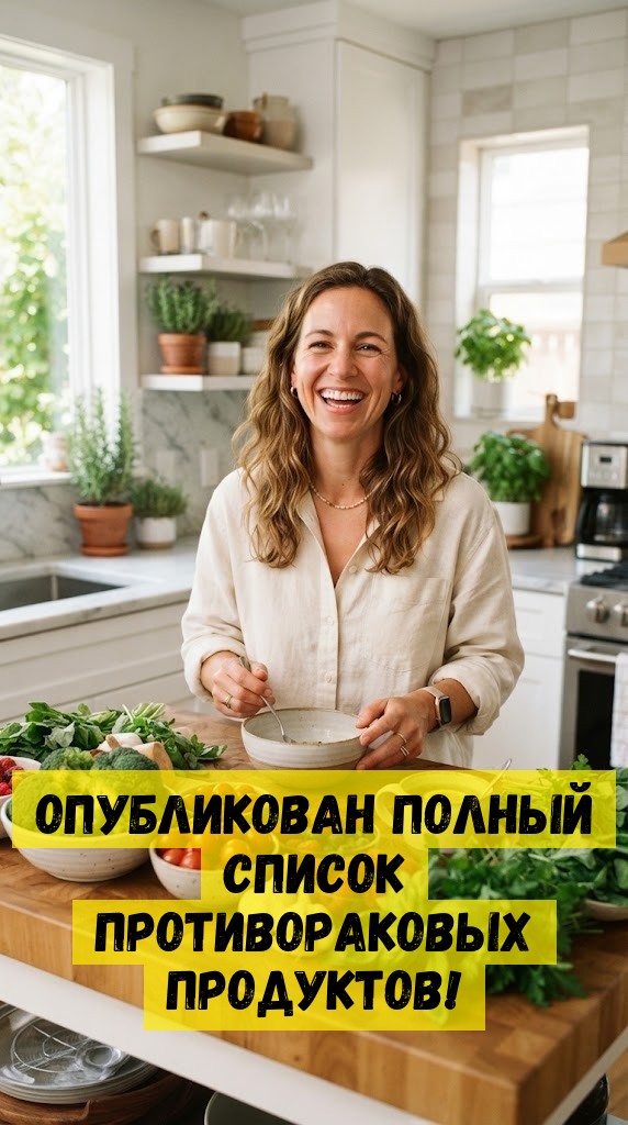 Опубликован полный список противораковых продуктов!