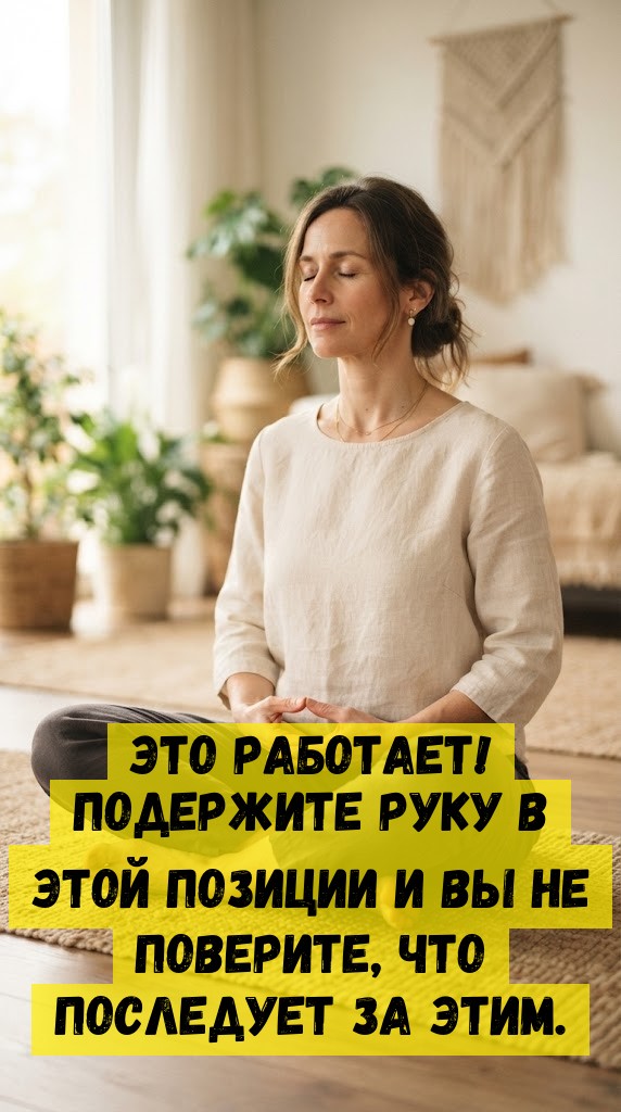 Это работает! Подержите руку в этой позиции и Вы не поверите, что последует за этим.
