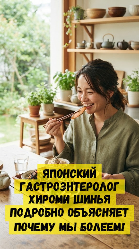 Японский гастроэнтеролог Хироми Шинья подробно объясняет почему мы болеем! Японский гастроэнтеролог Хироми Шинья подробно объясняет почему мы болеем!