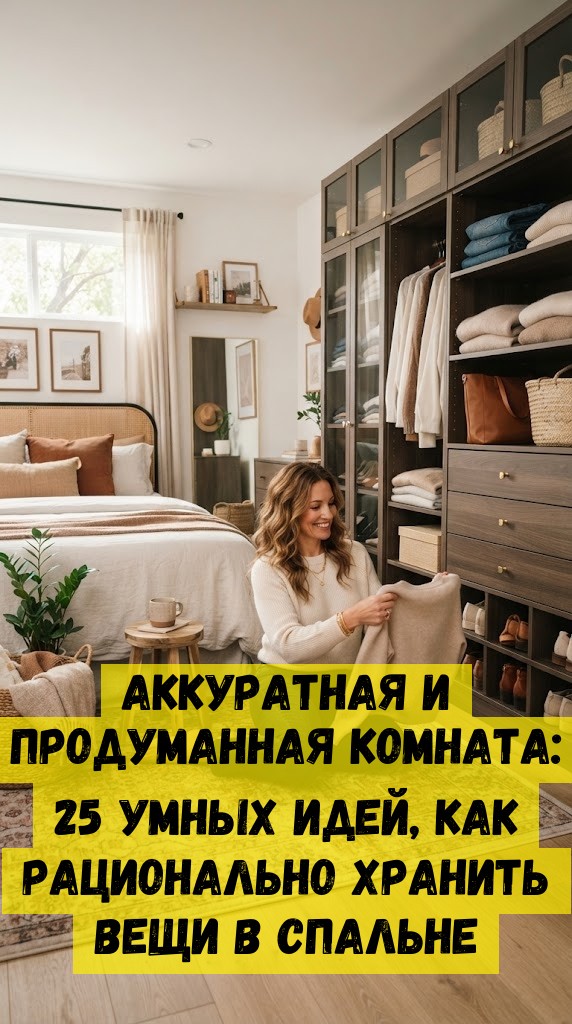 Аккуратная и продуманная комната: 25 умных идей, как рационально хранить вещи в спальне