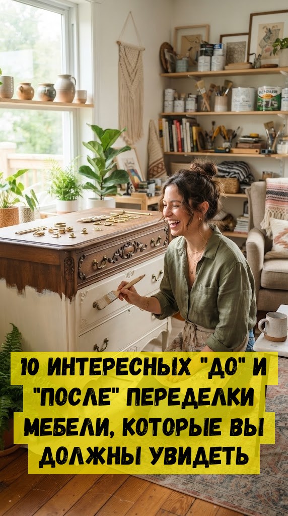 10 интересных "до" и "после" переделки мебели, которые вы должны увидеть
