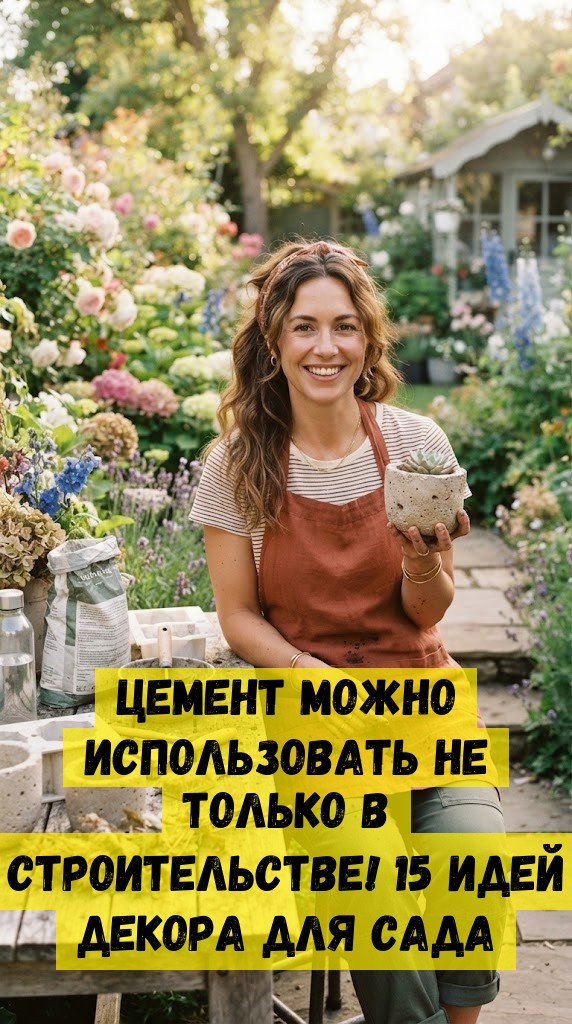 Цемент можно использовать не только в строительстве! 15 идей декора для сада Цемент можно использовать не только в строительстве! 15 идей декора для сада