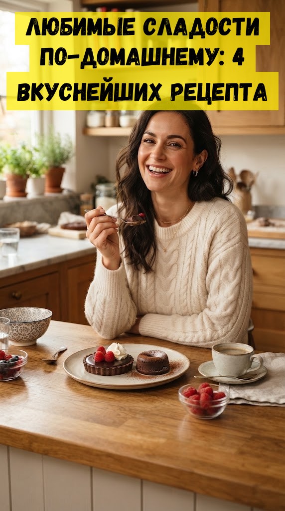 Любимые сладости по-домашнему: 4 вкуснейших рецепта Любимые сладости по-домашнему: 4 вкуснейших рецепта
