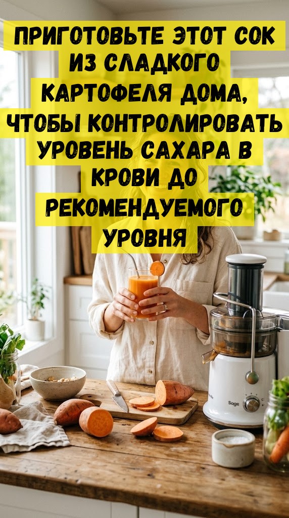 Приготовьте этот сок из сладкого картофеля дома, чтобы контролировать уровень сахара в крови до рекомендуемого уровня Приготовьте этот сок из сладкого картофеля дома, чтобы контролировать уровень сахара в крови до рекомендуемого уровня