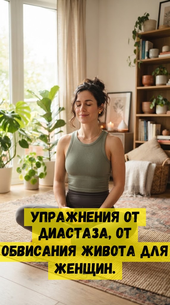 Упражнения от диастаза, от обвисания живота для женщин.