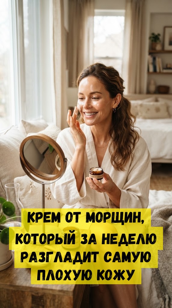 Крем от морщин, который за неделю разгладит самую плохую кожу