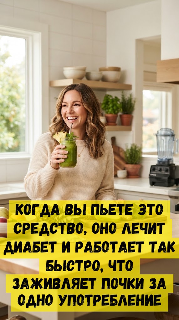 Когда вы пьете это средство, оно лечит диабет и работает так быстро, что заживляет почки за одно употребление