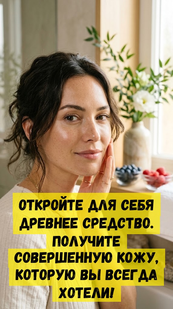 Откройте для себя древнее средство. Получите совершенную кожу, которую вы всегда хотели!
