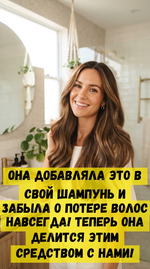Она добавляла это в свой шампунь и забыла о потере волос навсегда! Теперь она делится этим средством с нами! Она добавляла это в свой шампунь и забыла о потере волос навсегда! Теперь она делится этим средством с нами!