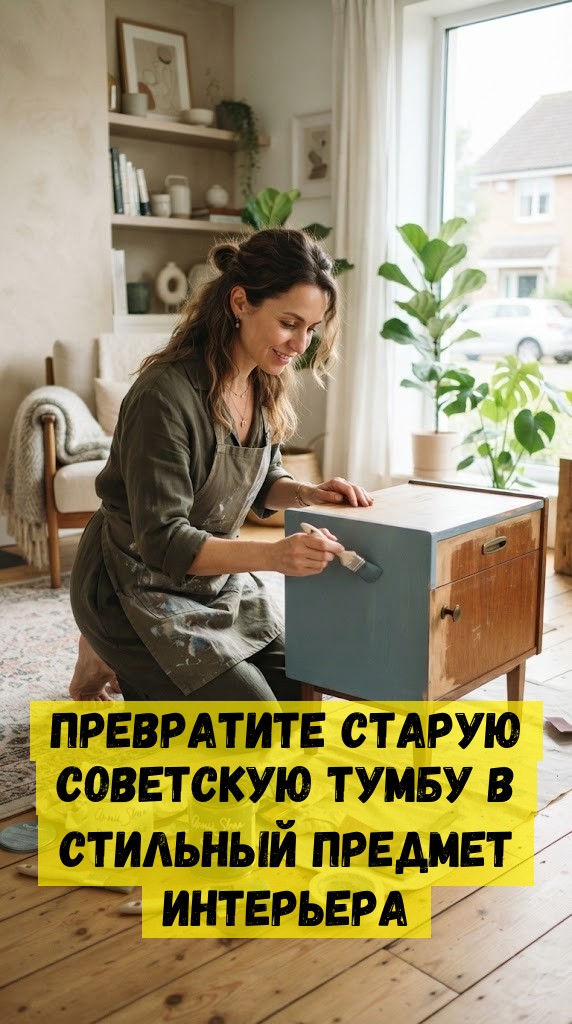 Превратите старую советскую тумбу в стильный предмет интерьера