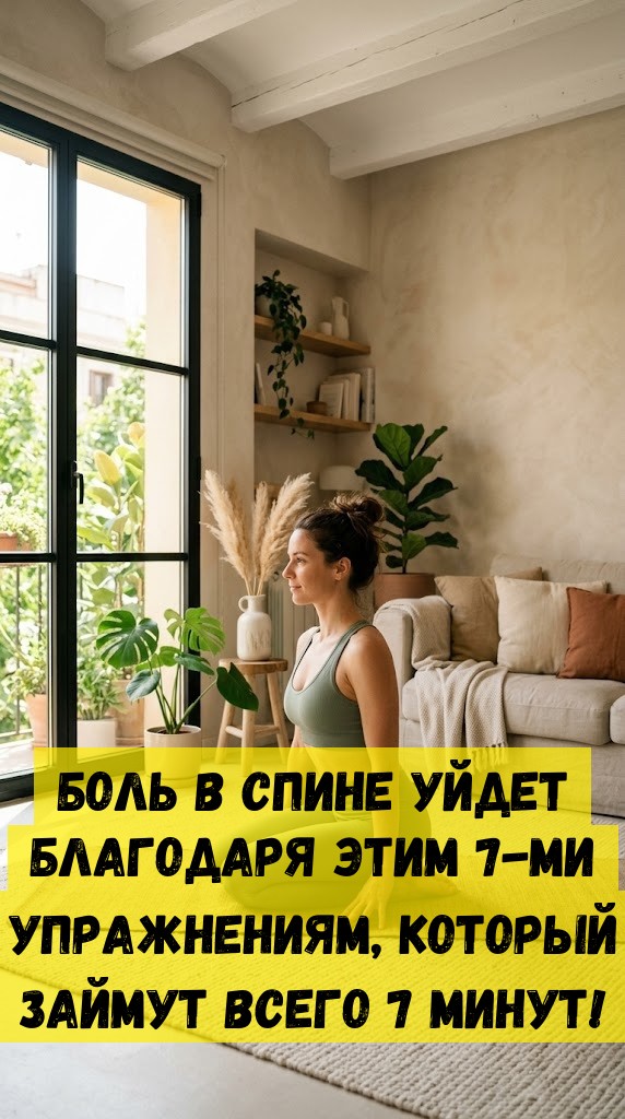 Боль в спине уйдет благодаря этим 7-ми упражнениям, который займут всего 7 минут!