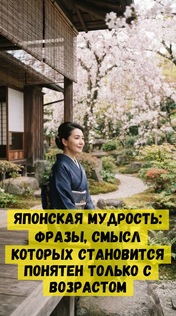 Японская мудрость: фразы, смысл которых становится понятен только с возрастом