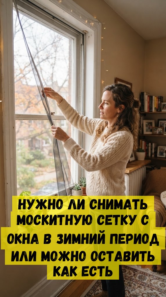 Нужно ли снимать москитную сетку с окна в зимний период или можно оставить как есть Нужно ли снимать москитную сетку с окна в зимний период или можно оставить как есть