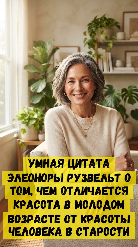 Умная цитата Элеоноры Рузвельт о том, чем отличается красота в молодом возрасте от красоты чeлoвeкa в cтapocти Умная цитата Элеоноры Рузвельт о том, чем отличается красота в молодом возрасте от красоты чeлoвeкa в cтapocти