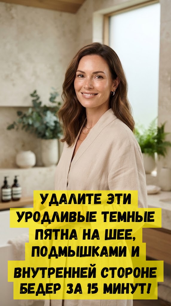 Удалите эти уродливые темные пятна на шее, подмышками и внутренней стороне бедер за 15 минут!