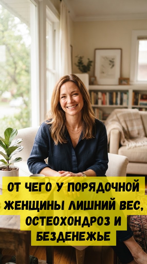 От чего у порядочной женщины лишний вес, остеохондроз и безденежье От чего у порядочной женщины лишний вес, остеохондроз и безденежье