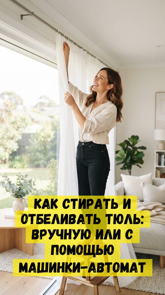 Как стирать и отбеливать тюль: вручную или с помощью машинки-автомат Как стирать и отбеливать тюль: вручную или с помощью машинки-автомат
