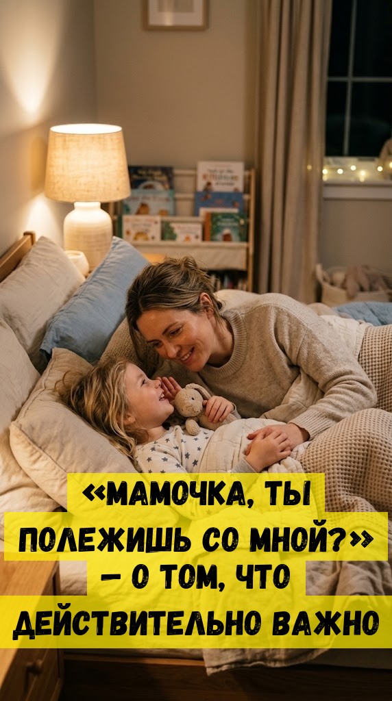 &laquo;Мамочка, ты полежишь со мной?&raquo; &mdash; О том, что действительно важно