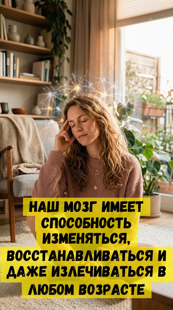 Наш мозг имеет способность изменяться, восстанавливаться и даже излечиваться в любом возрасте