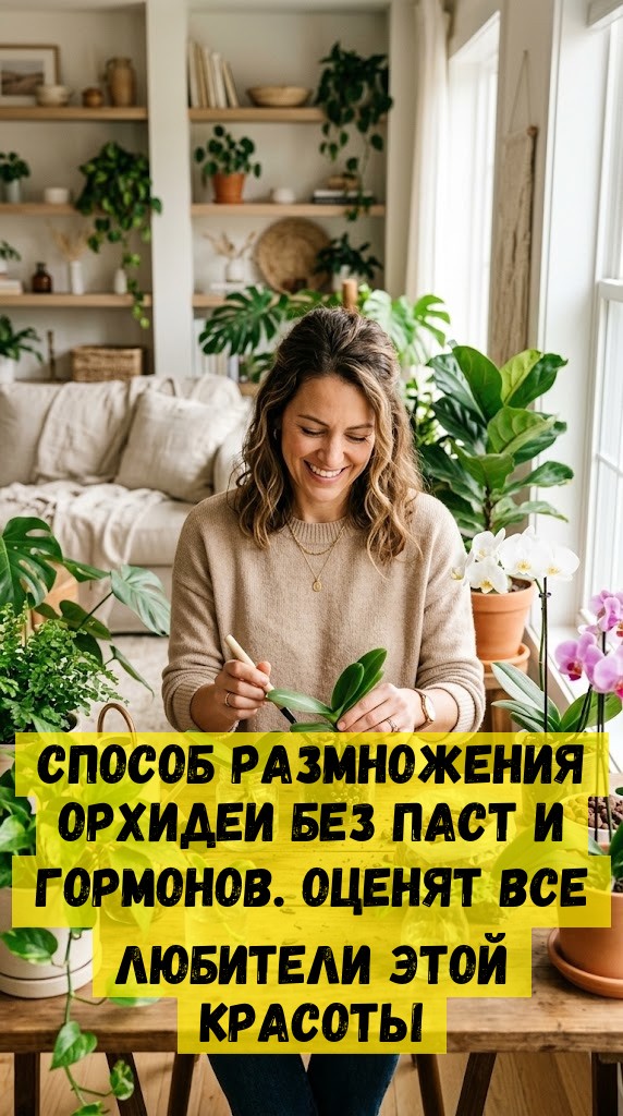 Способ размножения орхидеи без паст и гормонов. Оценят все любители этой красоты