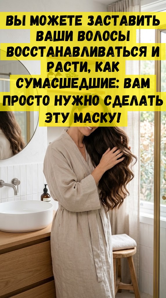 Вы можете заставить ваши волосы восстанавливаться и расти, как сумасшедшие: вам просто нужно сделать эту маску!