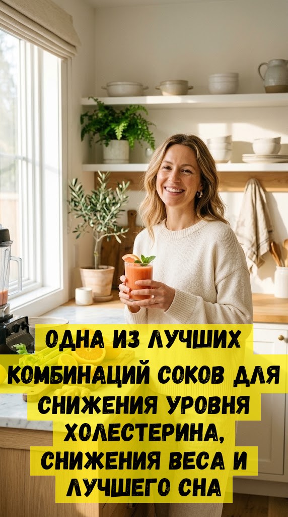 Одна из лучших комбинаций соков для снижения уровня холестерина, снижения веса и лучшего сна Одна из лучших комбинаций соков для снижения уровня холестерина, снижения веса и лучшего сна