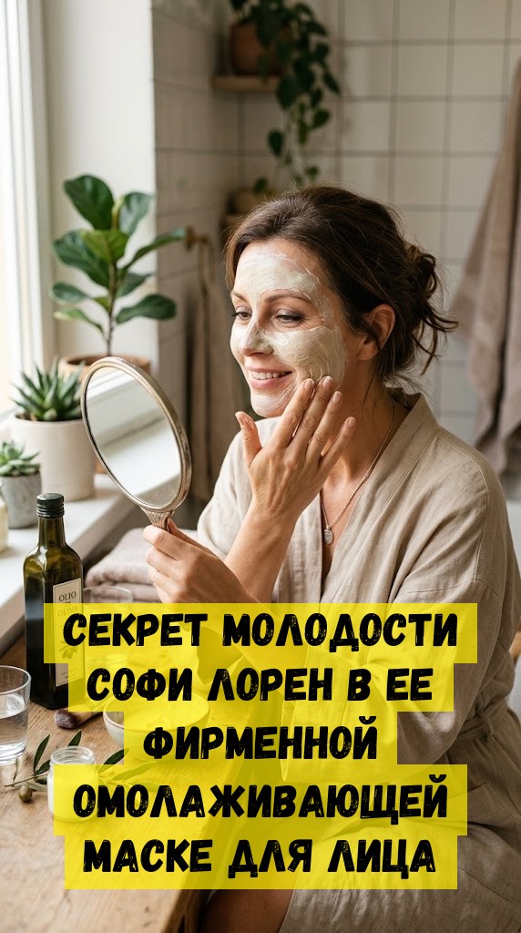 Секрет молодости Софи Лорен в ее фирменной омолаживающей маске для лица Секрет молодости Софи Лорен в ее фирменной омолаживающей маске для лица