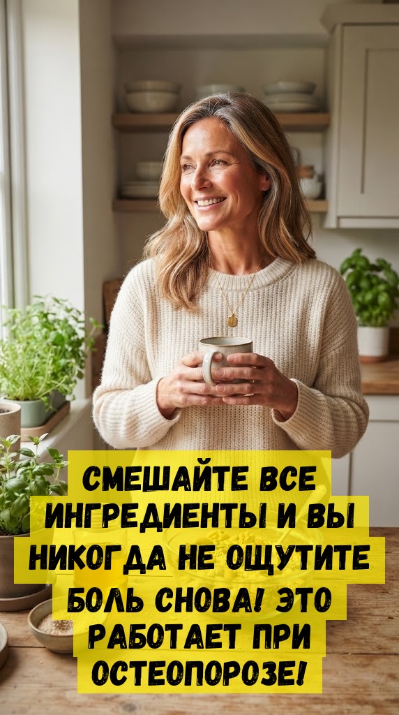 Смешайте все ингредиенты и вы никогда не ощутите боль снова! Это работает при остеопорозе! Смешайте все ингредиенты и вы никогда не ощутите боль снова! Это работает при остеопорозе!