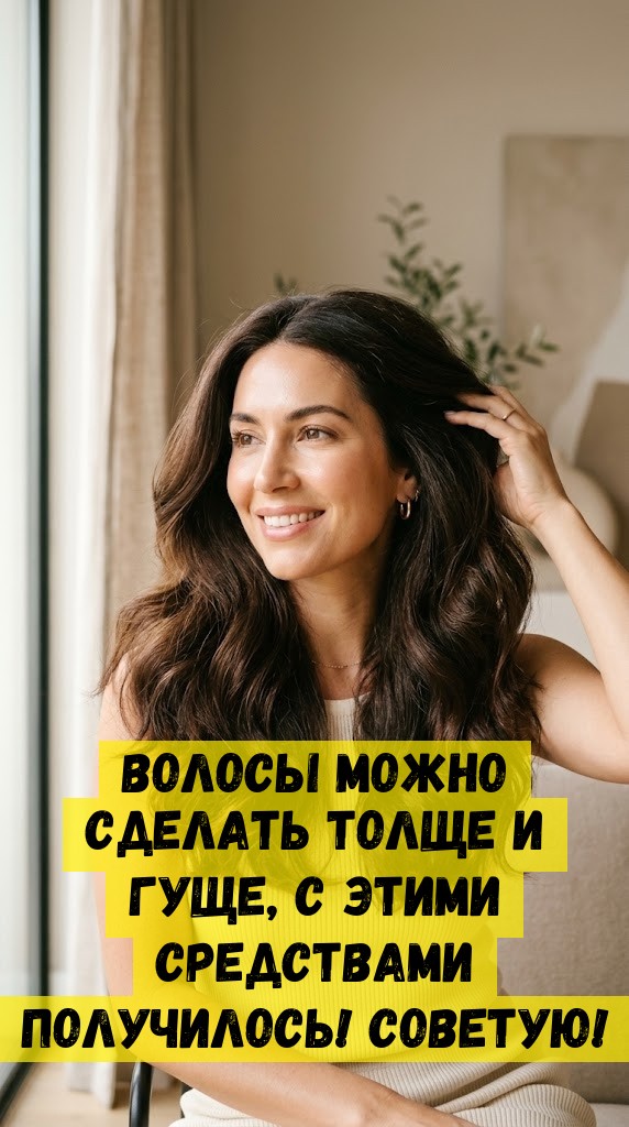 Волосы можно сделать толще и гуще, с этими средствами получилось! Советую!