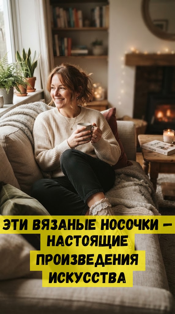 Эти вязаные носочки — настоящие произведения искусства Эти вязаные носочки — настоящие произведения искусства