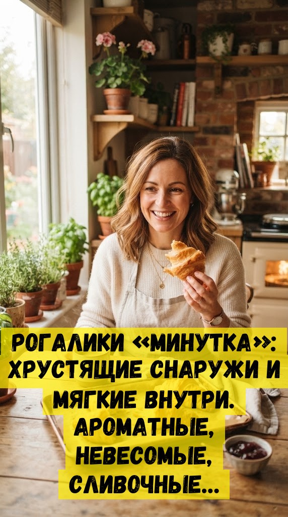 Рогалики &laquo;Минутка&raquo;: хрустящие снаружи и мягкие внутри. Ароматные, невесомые, сливочные&hellip;