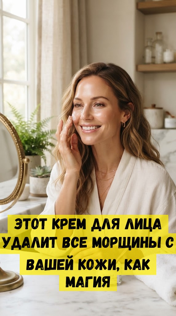 Этот крем для лица удалит все морщины с Вашей кожи, как магия