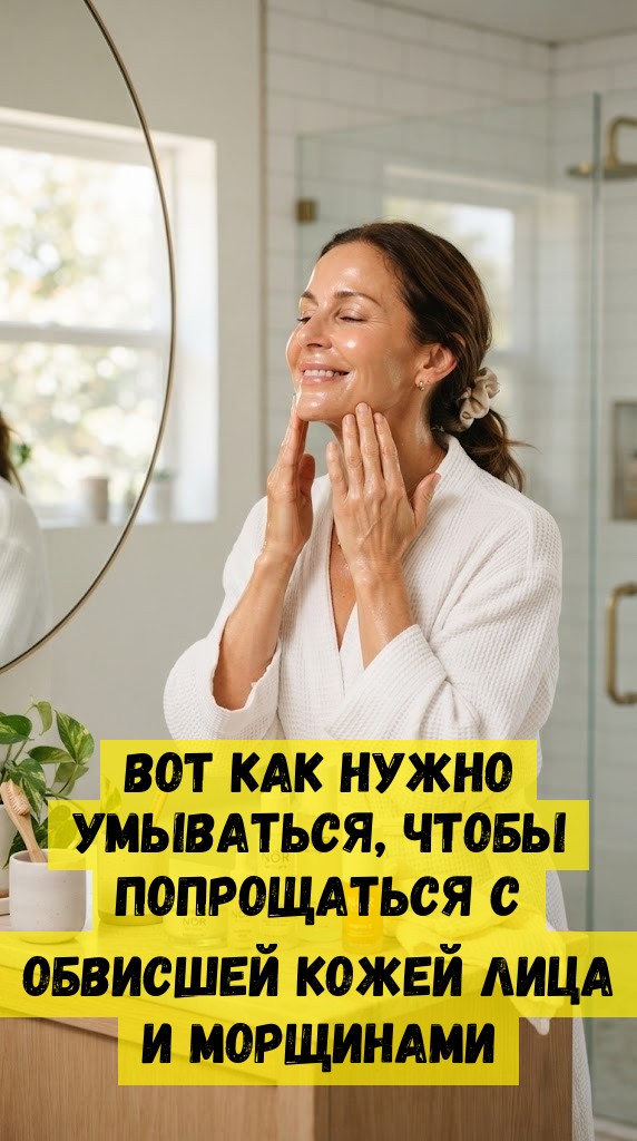 Вот как нужно умываться, чтобы попрощаться с обвисшей кожей лица и морщинами Вот как нужно умываться, чтобы попрощаться с обвисшей кожей лица и морщинами