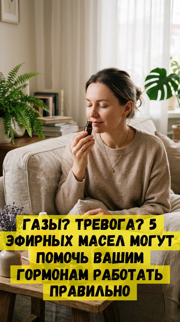 Газы? Тревога? 5 эфирных масел могут помочь вашим гормонам работать правильно