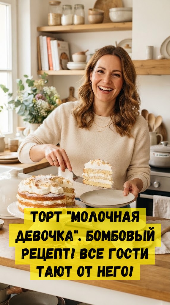 Торт "Молочная девочка". Бомбовый рецепт! Все гости тают от него! Торт "Молочная девочка". Бомбовый рецепт! Все гости тают от него!