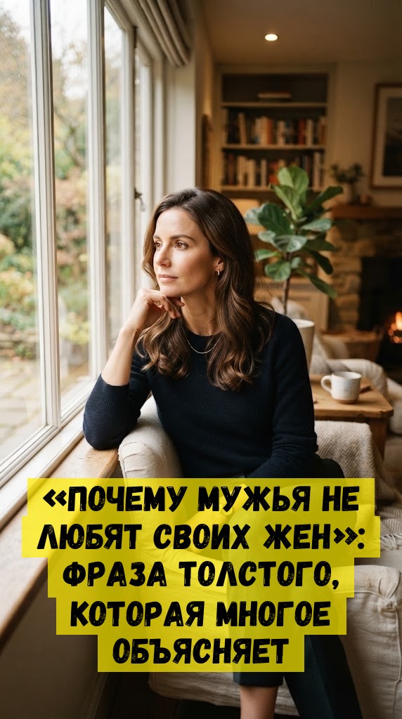 &laquo;Почему мужья не любят своих жен&raquo;: фраза Толстого, которая многое объясняет