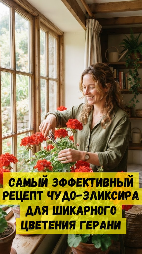 Самый эффективный рецепт чудо-эликсира для шикарного цветения герани