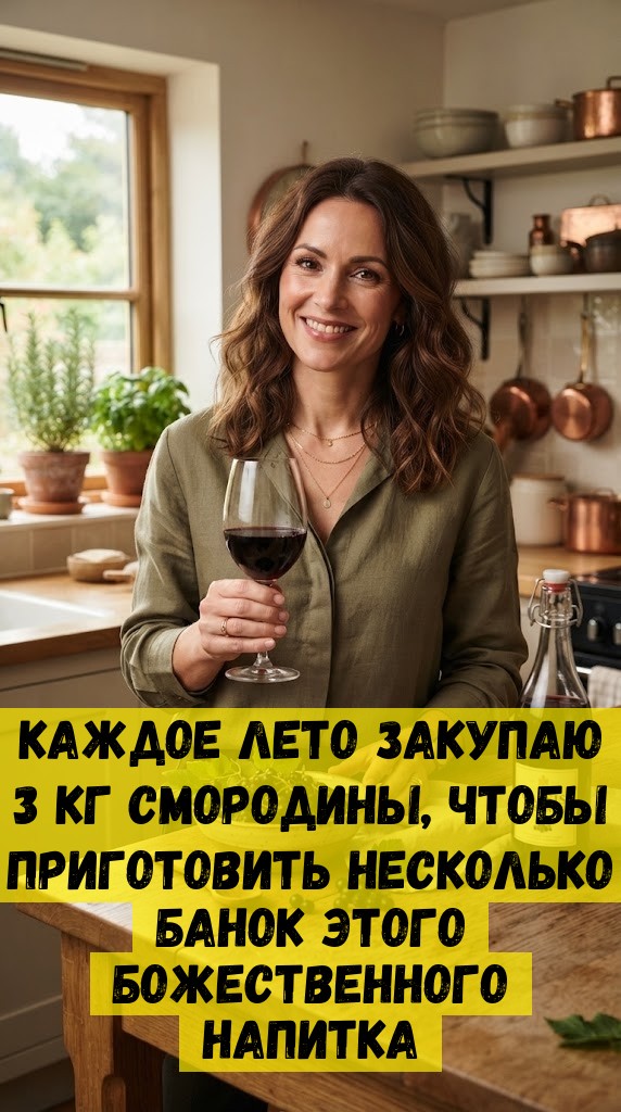 Каждое лето закупаю 3 кг смородины, чтобы приготовить несколько банок этого божественного напитка