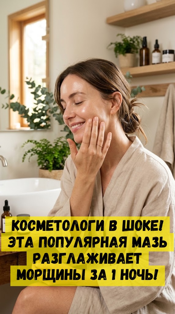 Косметологи в шоке! Эта популярная мазь разглаживает морщины за 1 ночь! Косметологи в шоке! Эта популярная мазь разглаживает морщины за 1 ночь!