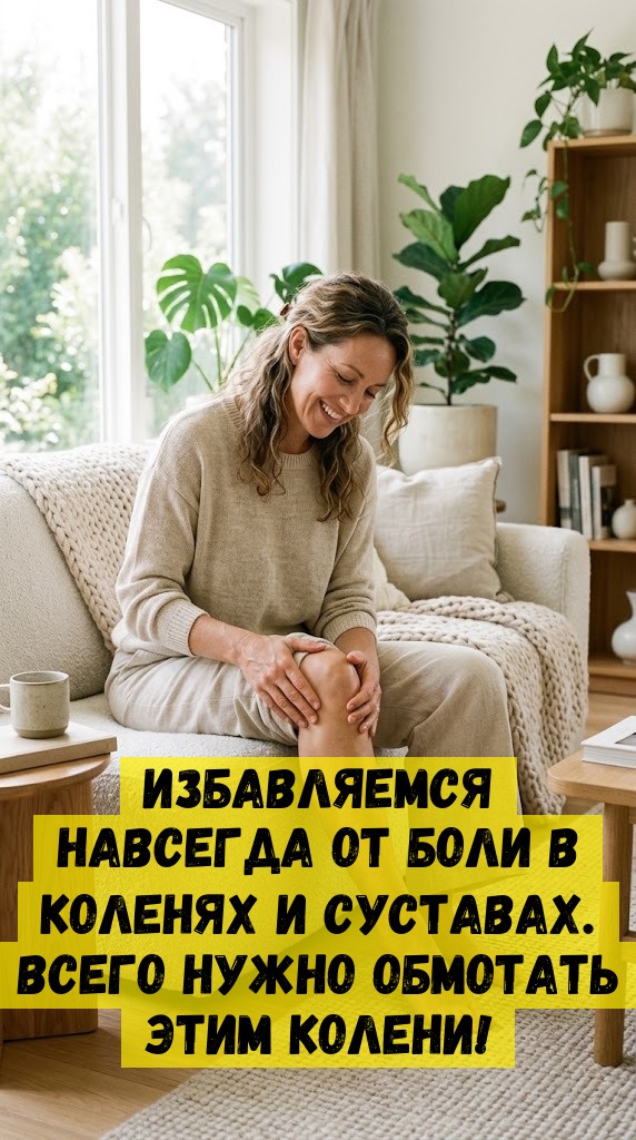 Избавляемся НАВСЕГДА от боли в коленях и суставах. Всего нужно обмотать этим колени!