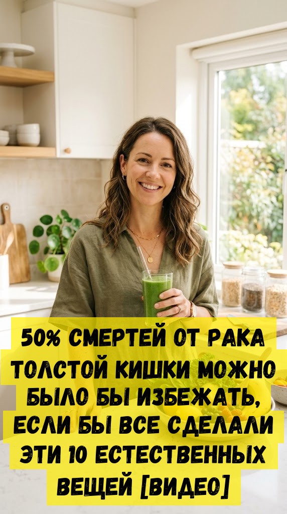 50% смертей от рака толстой кишки можно было бы избежать, если бы все сделали эти 10 естественных вещей [видео]