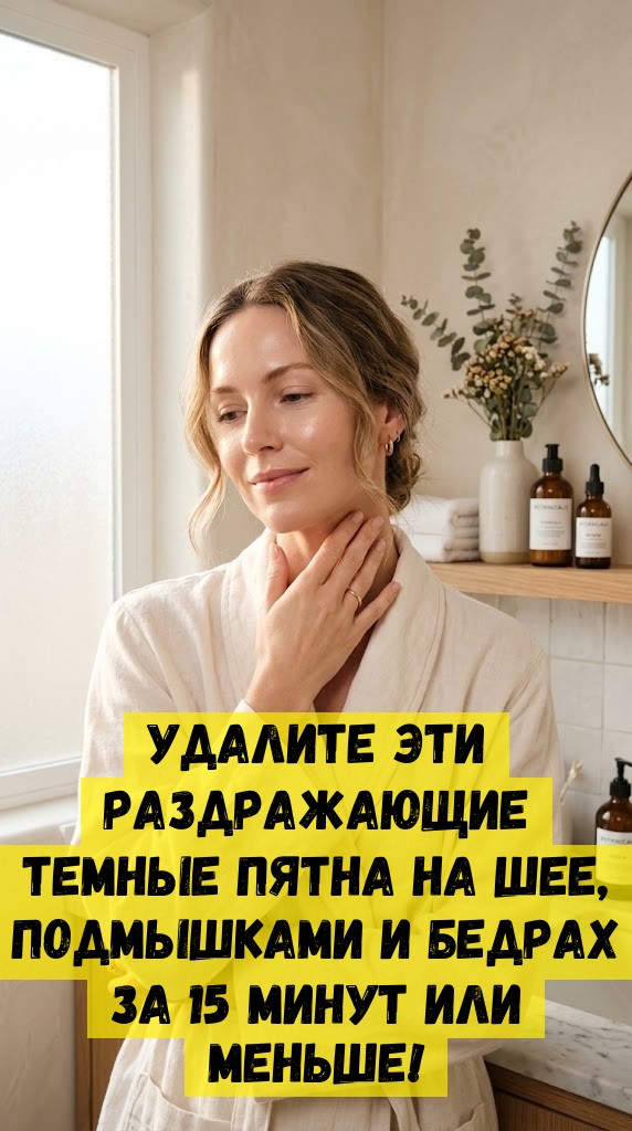 Удалите эти раздражающие темные пятна на шее, подмышками и бедрах за 15 минут или меньше! Удалите эти раздражающие темные пятна на шее, подмышками и бедрах за 15 минут или меньше!