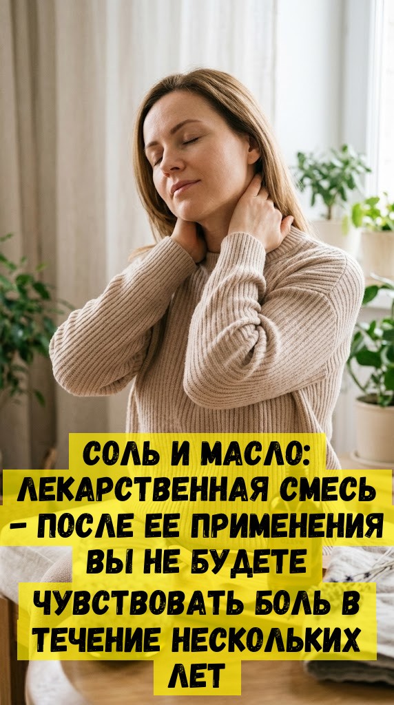 Соль и масло: лекарственная смесь - после ее применения вы не будете чувствовать боль в течение нескольких лет Соль и масло: лекарственная смесь - после ее применения вы не будете чувствовать боль в течение нескольких лет