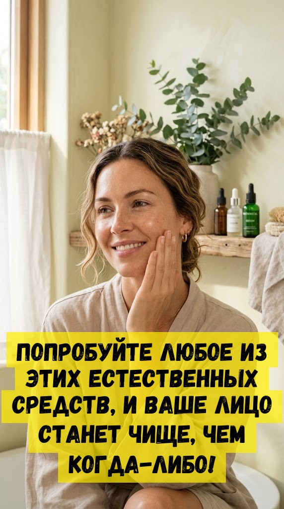 Попробуйте любое из этих естественных средств, и ваше лицо станет чище, чем когда-либо!